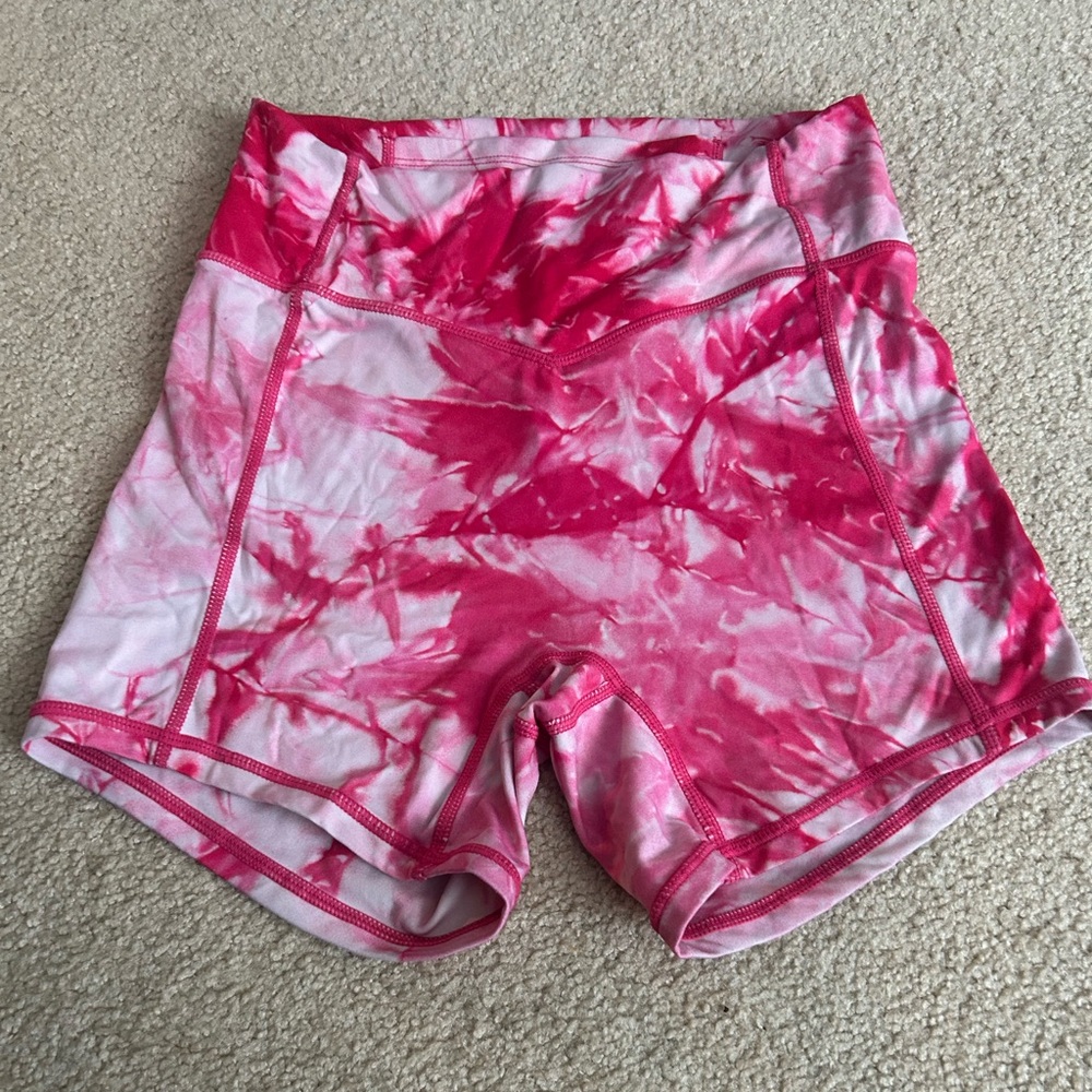 Pink athletic shorts